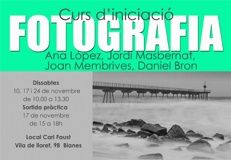 Curs d’INICIACIÓ a la FOTOGRAFIA - INSCRIPCIÓ OBERTA