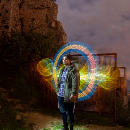 Fotografia Lightpainting al Castell de PLF