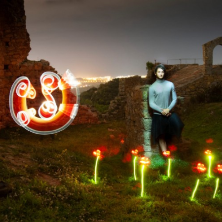Fotografia Lightpainting al Castell de PLF