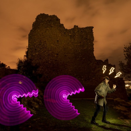Fotografia Lightpainting al Castell de PLF