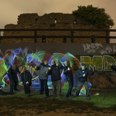 Fotografia Lightpainting al Castell de PLF