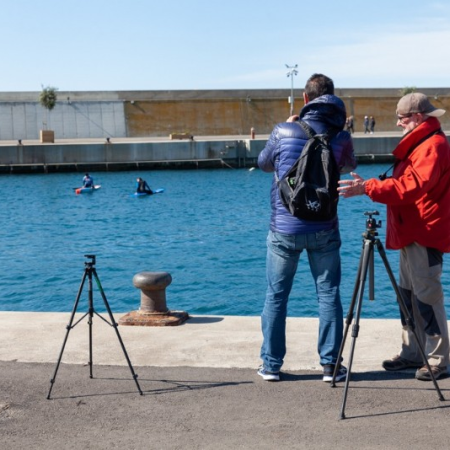 La sessió pràctica del curs d'iniciació a la fotografia