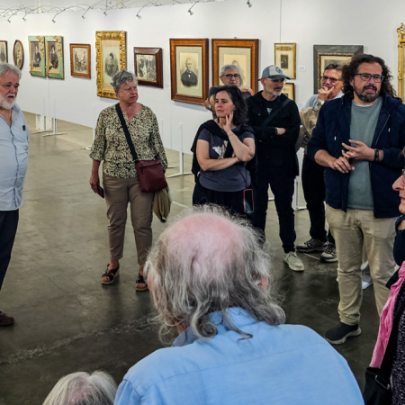 Visita a les exposicions del Festimatge a Calella