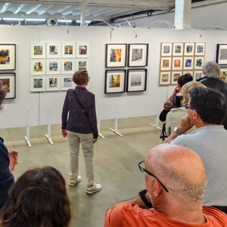 Visita a les exposicions del Festimatge a Calella