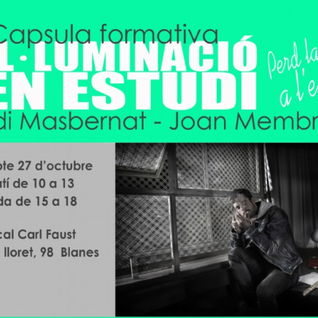 Taller d’iniciació a la fotografia d’estudi - INSCRIPCIÓ OBERTA