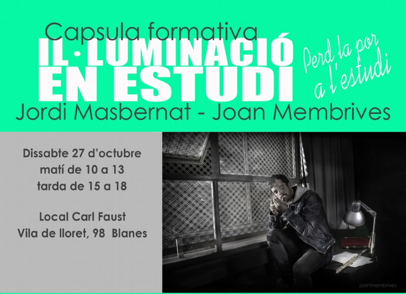 Taller d’iniciació a la fotografia d’estudi - INSCRIPCIÓ OBERTA