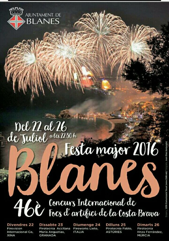 Cartell Festa Major de Blanes 2016