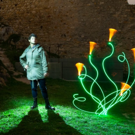 Fotografia Lightpainting al Castell de PLF