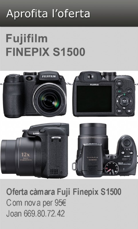 Oportunitats - Fujifilm FINEPIX S1500
